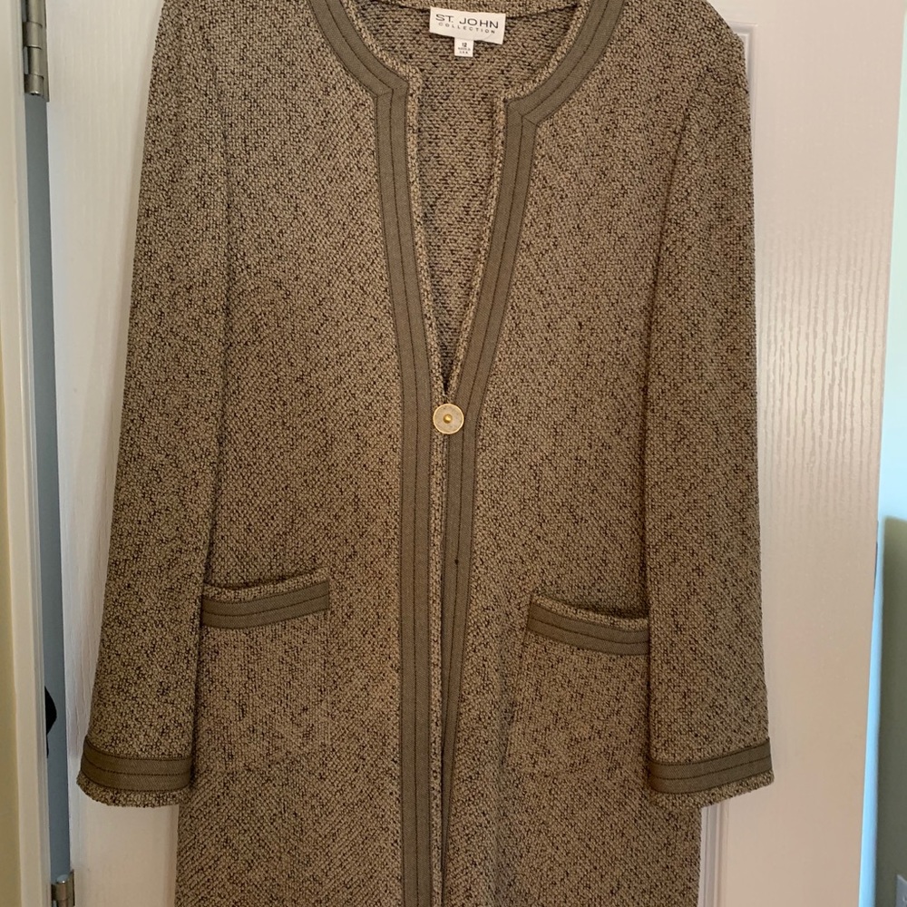 St John CollectionTaupe Jacket, Size 12